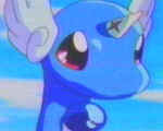 Dragonair, a dragon type pokemon.  Uh oh, it doesn't sounds good getting near him to be blast off with it's hyper beam.