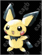 Pichu, a very cute pokemon and it's strongest attack is thundershock.